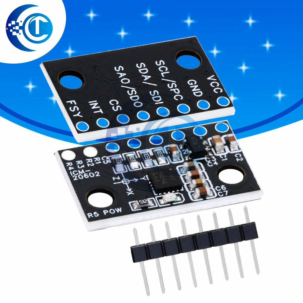 DC 3.3-5V ICM-20602  ‌‌ICM-20948  High Precision Low Noise Six Axis Gyroscope Acceleration Module for arduino