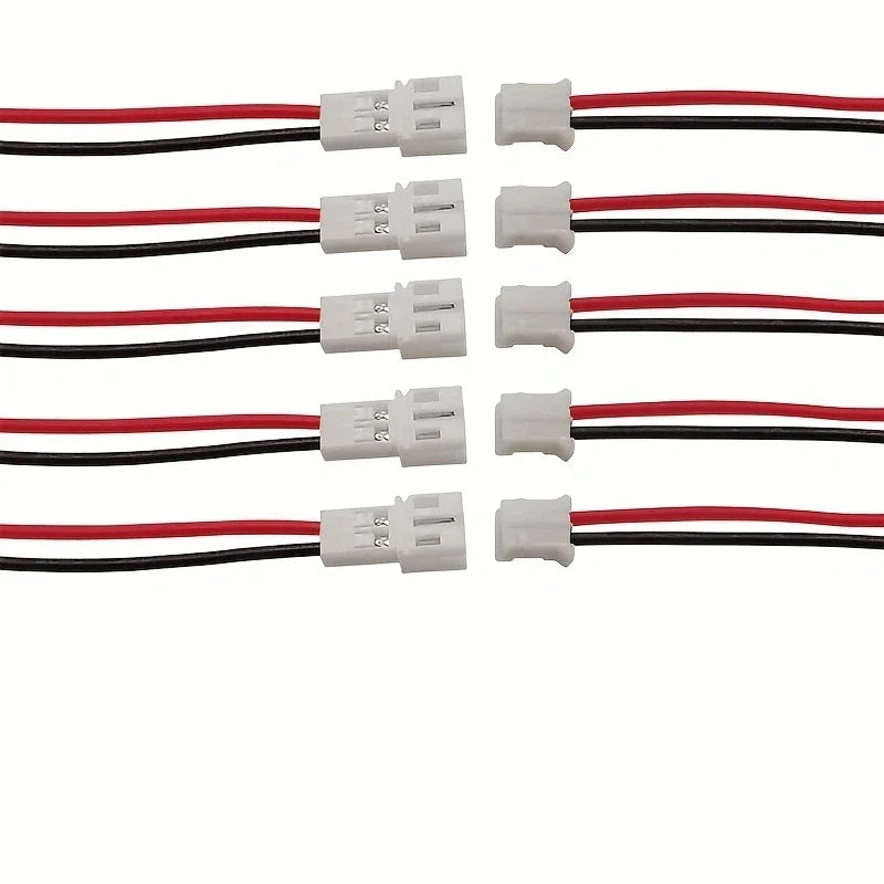 5Pair Micro JST PH 2.0 2PIN Male Female Plug Connector With Wire Cables 80mm