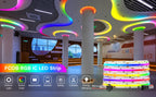 WS2811 Addressable 630 720 LEDs Dream Color FCOB RGB IC LED Light Strip 12mm 12V 24V Flexible WS2812B FOB COB Led Lights RA90