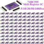 5~100Pcs 74HC595 8 Bit Serial To Parallel Shift Register IC Open Drain CMOS Chip Low Power Serial Output Electronic  Block