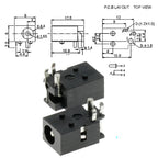 DC023 DC-023 4.0*1.7 Female And Male plug 4.0*1.7mm 4.0X1.7MM Electrical Socket Outlet 4.0x1.7 DC female plug For DVD/EVD