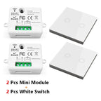 Diese 86 Switch Panel ON/OFF Touch Switch Wireless Light Switch 433Mhz Remote Control ,AC 85V~240V 10A Interruptor for Lighting