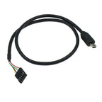 USB Header PCB Motherboard Cable USB 2.0 Micro 5Pin /Mini 5Pin Type-c Male USB Female to 9Pin Female 2.54