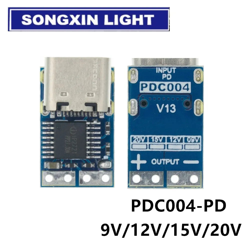 Type-C PD decoy module PD2.0 PD3.0 to DC DC trigger extension cable QC4 charger 9V 12V 15V 20V Fast Quick Charger PDC004