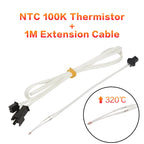 3DSWAY 3D Printer Parts HT-NTC 100K ohm B3950 Thermistor Cartridge Sensor with SM Plug High Temperature for E3D V6 PT100 Hotend