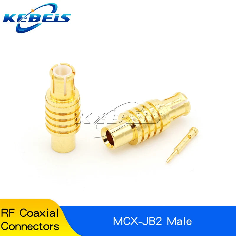 2PCS MCX-JW-1.5 Male Head MMCX-J-K-1.5 MCX MMCX Connector MMCX-JB2 Crimping RG316/405 Feeder Connector Right Angle Elbow