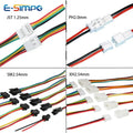 10pcs 20cm JST1.25 PH2.0 XH SM2.54 2P3P 4P 5P 6P Male Female Plug Butt-joint Aerial Docking Crimp Terminal Wire Cable Connector
