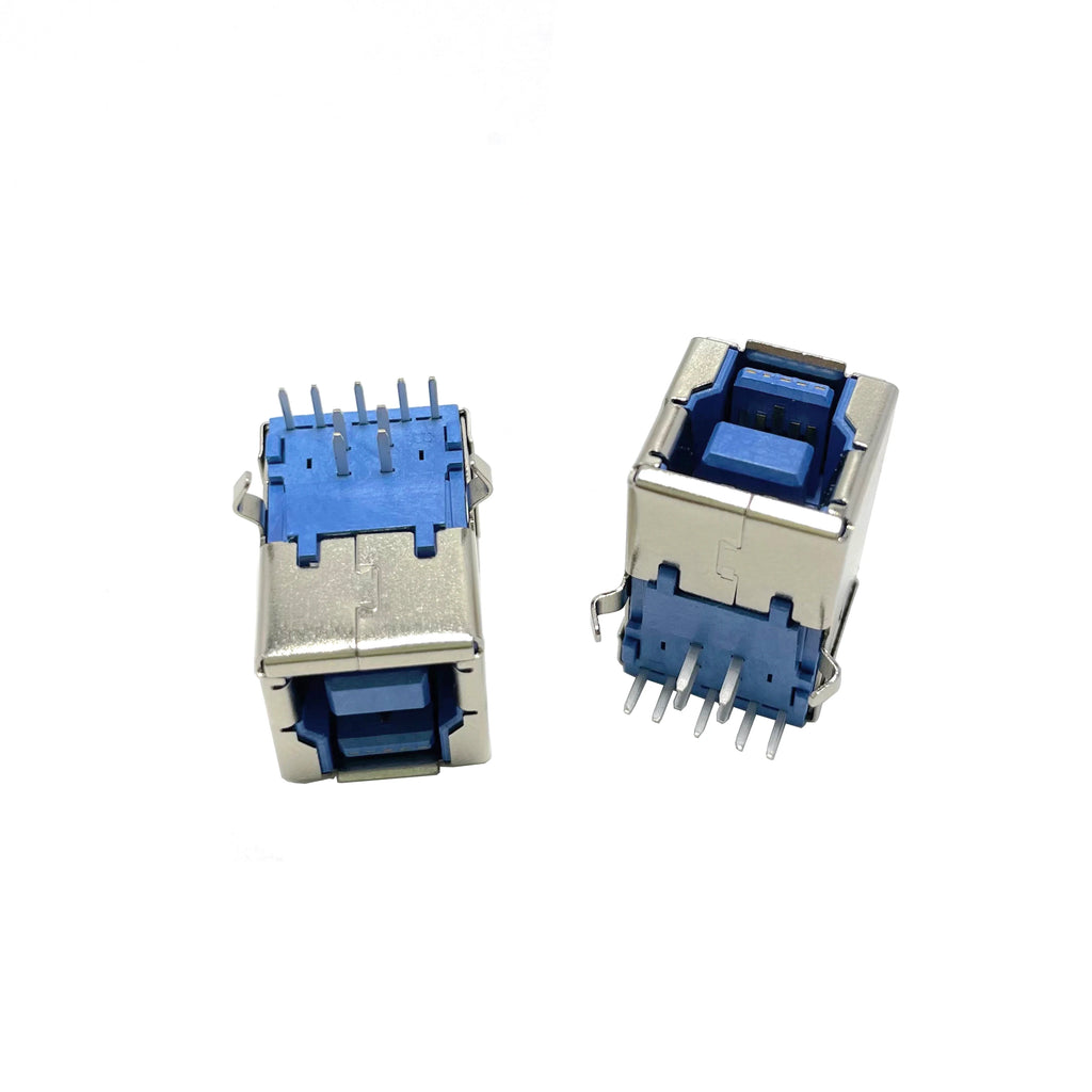 5/10PCS USB 3.0 Type B Female Plug Jack USB-B Right Angle AF Socket Printer Connector Terminal