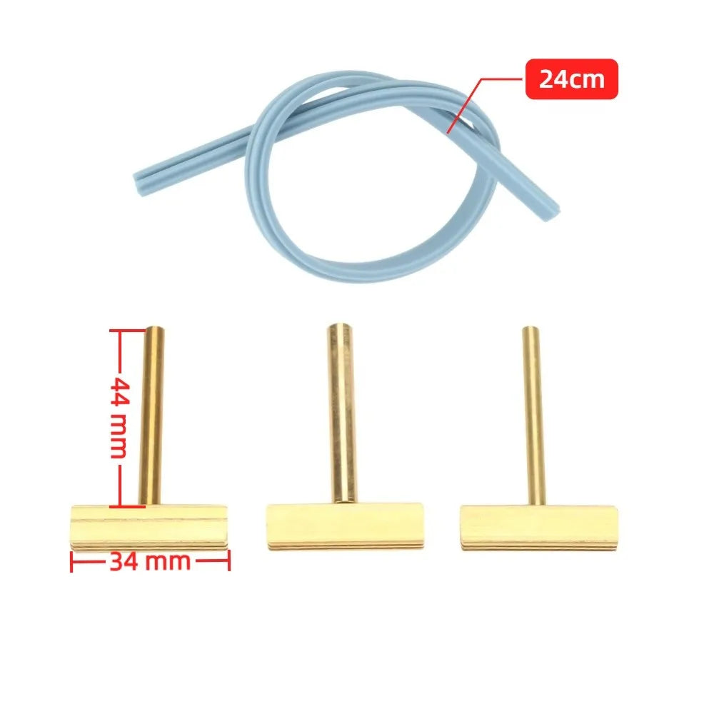 3 PCS 30W/40W/60W Power T Tip Soldering Iron Flat Tip Design For Ribbon Cable Hot Press Soldering Tip With Hot Press Stripe