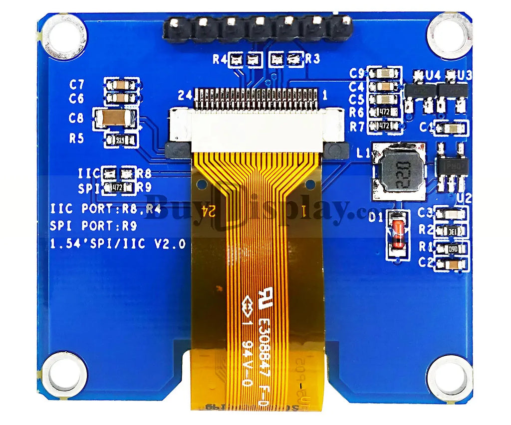 Serial SPI/I2C 1.54" inch White/Yellow/Blue Color OLED Display 128x64 Compatible With Arduino/Raspberry Pi