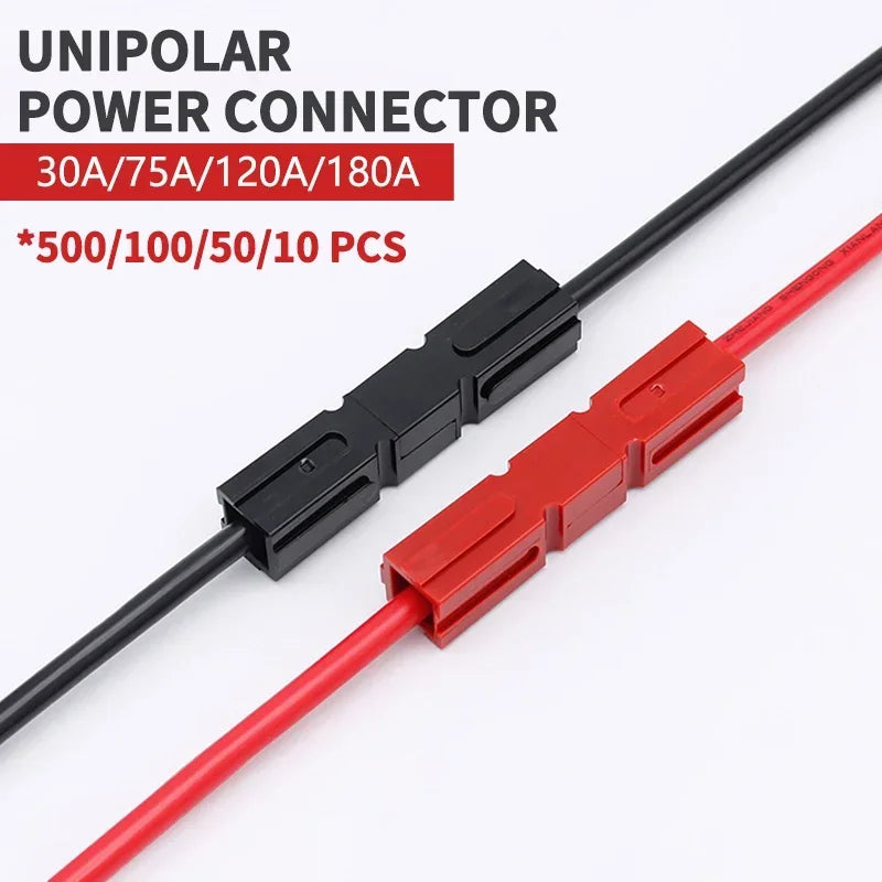 10/50/100/500 Pcs Plug -30A Amp 600V Power Marine Connector Pole For Powerpole Interlocking Plug Terminals