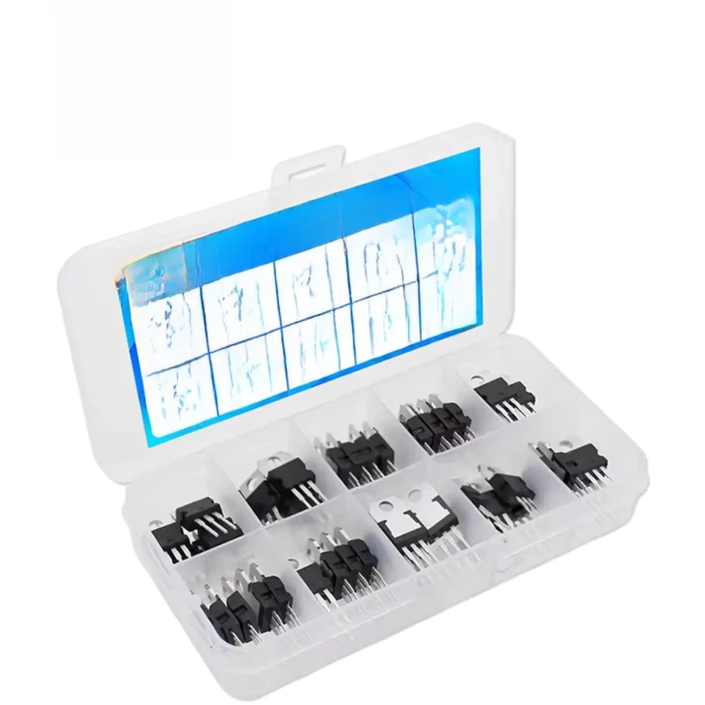 50PCS/set Transistor IRFZ44N IRF540N And IRF3205TO 220 MOSFET Transistors Kit IRFZ44N IRF510N IRF540N IRF3205 IRF9540N Parts