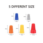 100Pcs~25pcs P1 P2 P3 P6 Colorful Wire Caps Electrical Connectors Screw Terminals With Spring Insert Twist Nuts Caps Connection