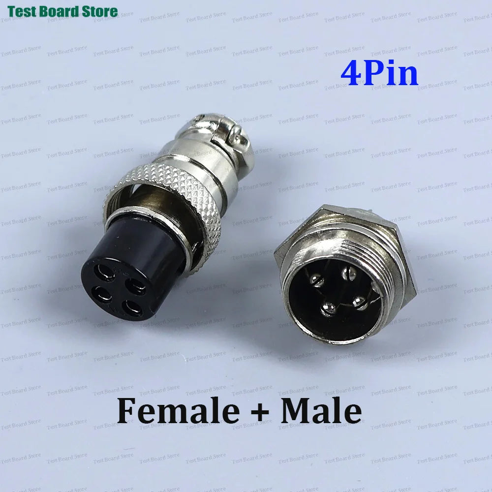 1/5/10Set GX16 Aviation Connector 2 3 4 5 6 7 8 9 10 Pin Male Plug Female Socket Waterproof Circular Connector