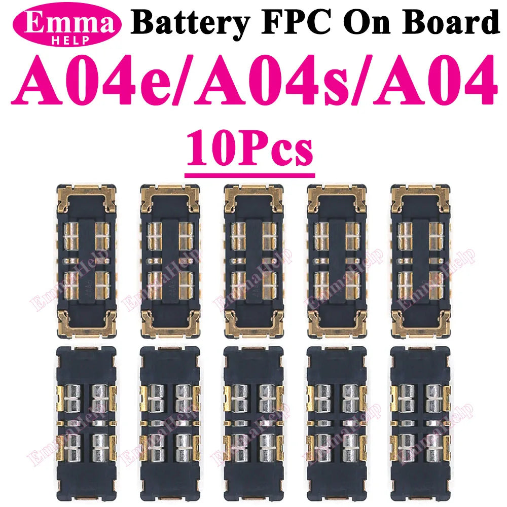 10Pcs Inner Battery FPC Connector Cilp Contact Plug For samsung A06 A55 A35 A54 A34 A33 A73 A13 A15 A16 Connector Plug On Board