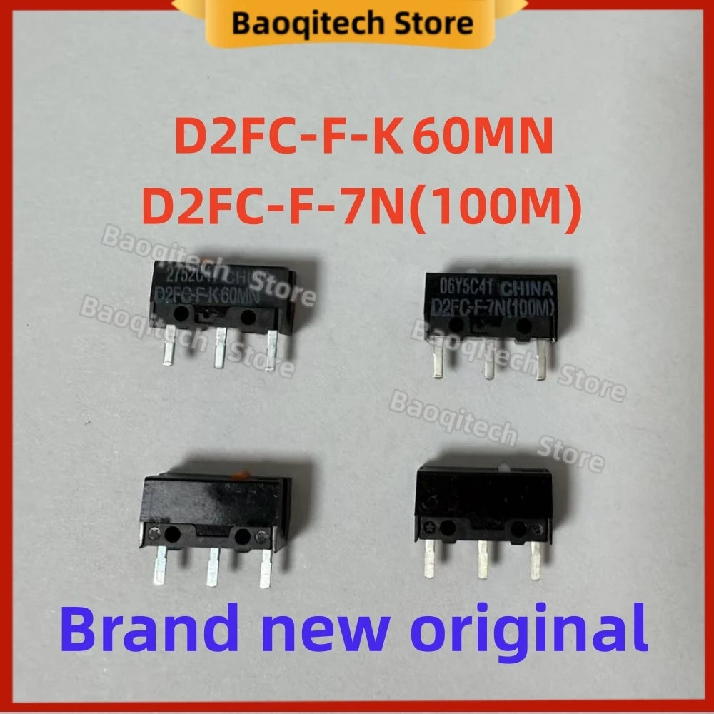 2pcs 10PCS Mouse Micro switch D2FC-F-K 60MN D2FC-F-7N(100M) suitable Logitech G304 305 G403 G502 G603 G703 G900 G903 FOR Omron