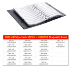 0402 0603 SMD Ferrite Bead Inductance Sample Book Magnetic Laminated Sheet Magnetic Beads Inductance Book Sample Kit 0805 1206