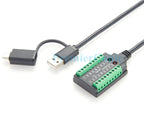 FTDI USB to RS232 RS485 RS422 TTL 3.3V 5V Serial Cable with FT232RNL Chip USB-C USB-A to COM Port Adapter Cable for Windows