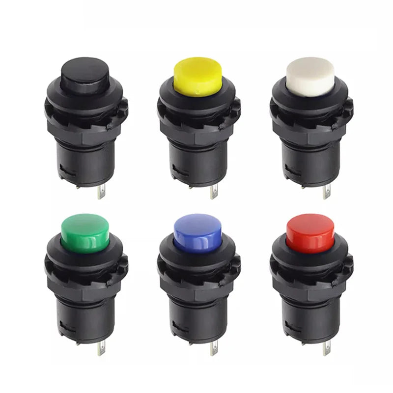 5/20PCS Self-Lock /Momentary Pushbutton Switches DS228 DS428 12mm OFF-ON Push Button Switch DS-228 DS-428
