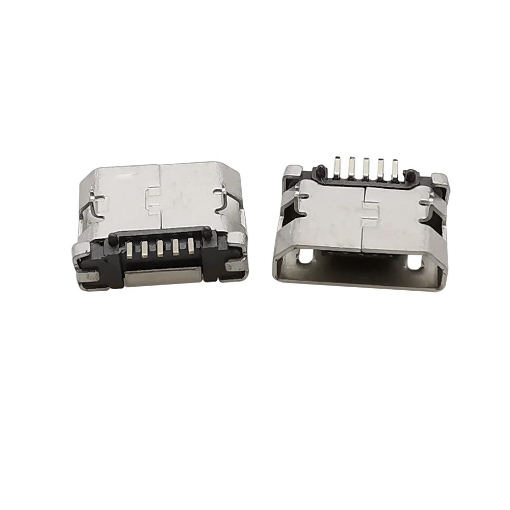 Micro USB Connectors 5 Pin Female Jack Port SMD 5P MicroUSB Data Charging Socket Adapter for Android Phone Port Repair Projects