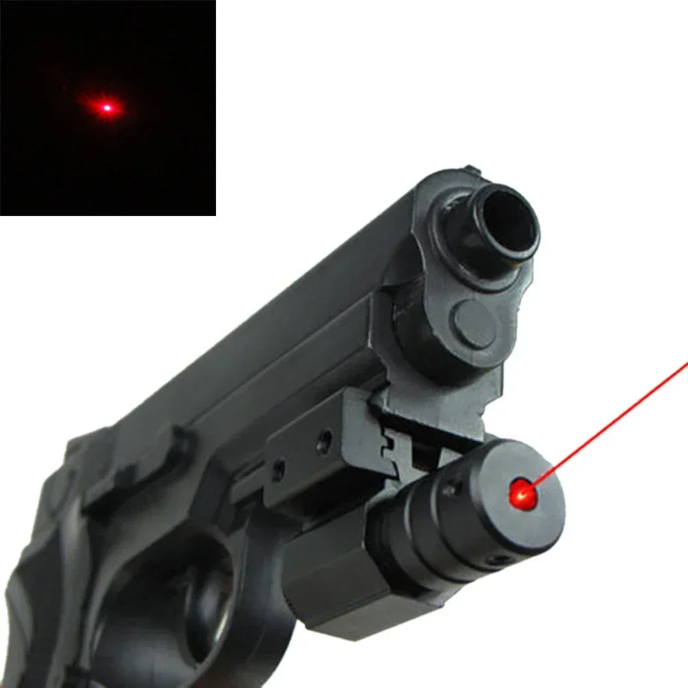 Mini Laser Pointer Red Dot Laser Sight with 635-655nm Adjustable 11mm/20mm Rail Mount Toy Gun Pistol Laser Sight
