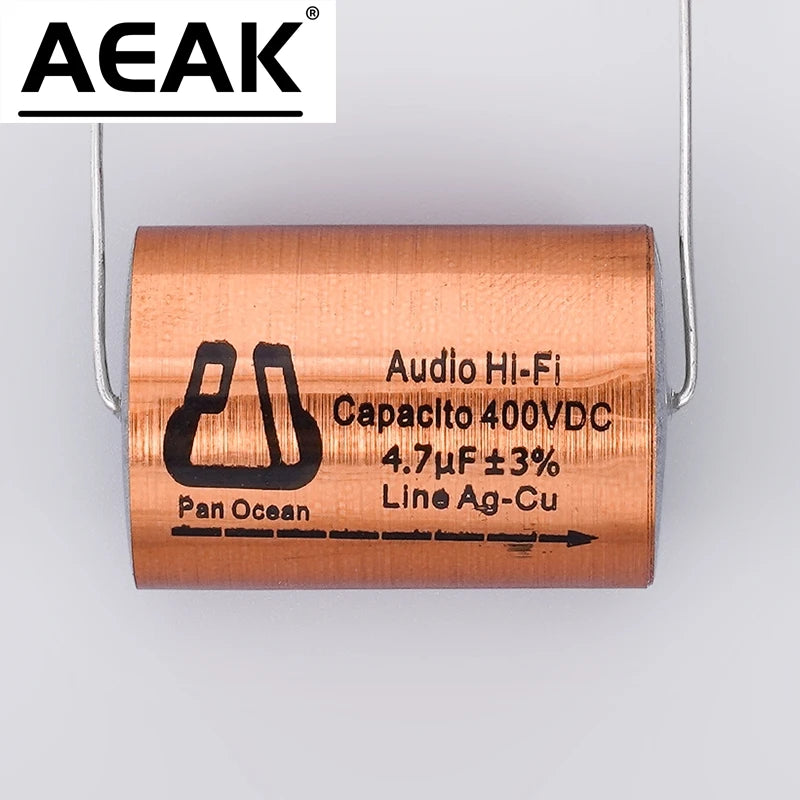 Free Shipping 2pcs/lot Tianji MKP Series Metallized polypropylene polar Audio Hi-Fi capacitor Line Ag-Cu ±3%