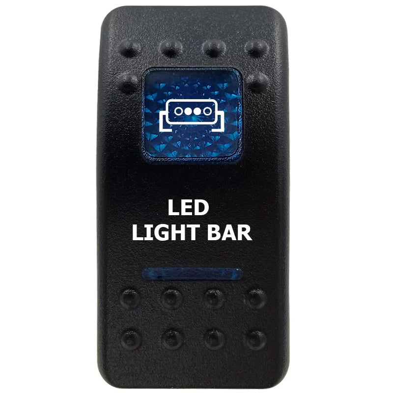 12V Marine Grade Rocker Switch SPST/ON OFF, DPDT/(ON) OFF (ON) Blue Led Light Bar for Carling ARB NARVA Replace Waterproof IP66