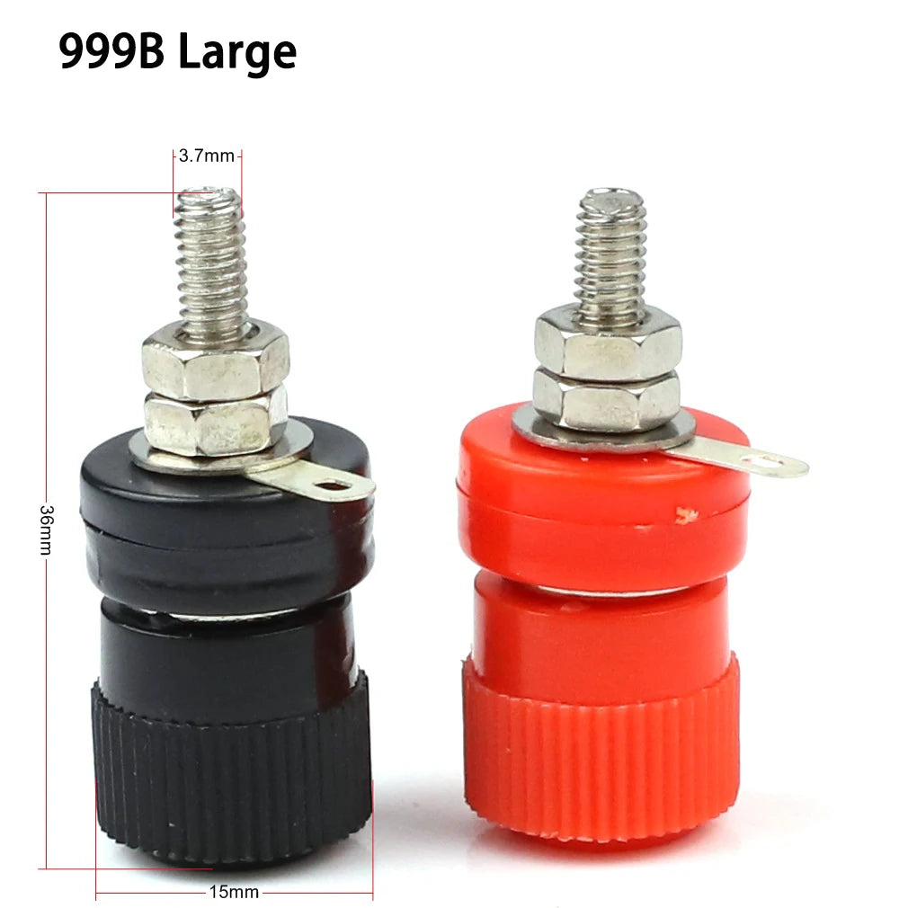 10 PCS  JS-910B 999B Binding Posts Terminals 4mm Banana Plug Socket 4mm Terminal Connector for Amplifier Arduino