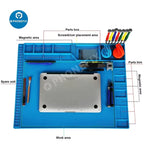 Multi-function Heat Insulation ESD Magnetic Silicone Pad Soldering Mat for Phone Motherboard Parts Repair Platform Hand DIY Tool