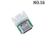 1Pcs USB 3.1 Vertical Straight Plug Double Side Positive Negative Plug Type-C Male/Female Test Board PCB Connector With Pin