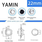 5pcs 12/16/19/22/25/30mm Ultra Short Electric Waterproof Power Reset Momentary Pressure Mini Push Button Switch Silver Black