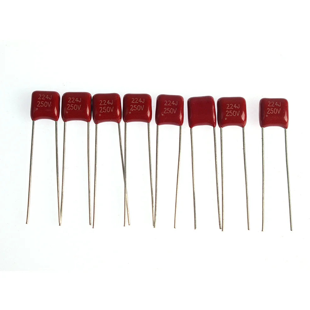 100pcs/box CBB Polypropylene Film Capacitor Assortment Kit 10nF~470nF 10nF 22nF 33nF 39nF 47nF 100nF 150nF 220nF 330nF 470nF