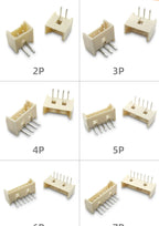 50pcs Micro JST MX1.25 Straight needle/curved needle Connector 2Pin~12Pin Male Pin Header Right Angle 90°/180° 1.25mm Pitch