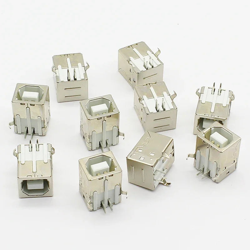 10pcs/lot USB G45 B Type Female Socket Connector  for Printer Data Interface