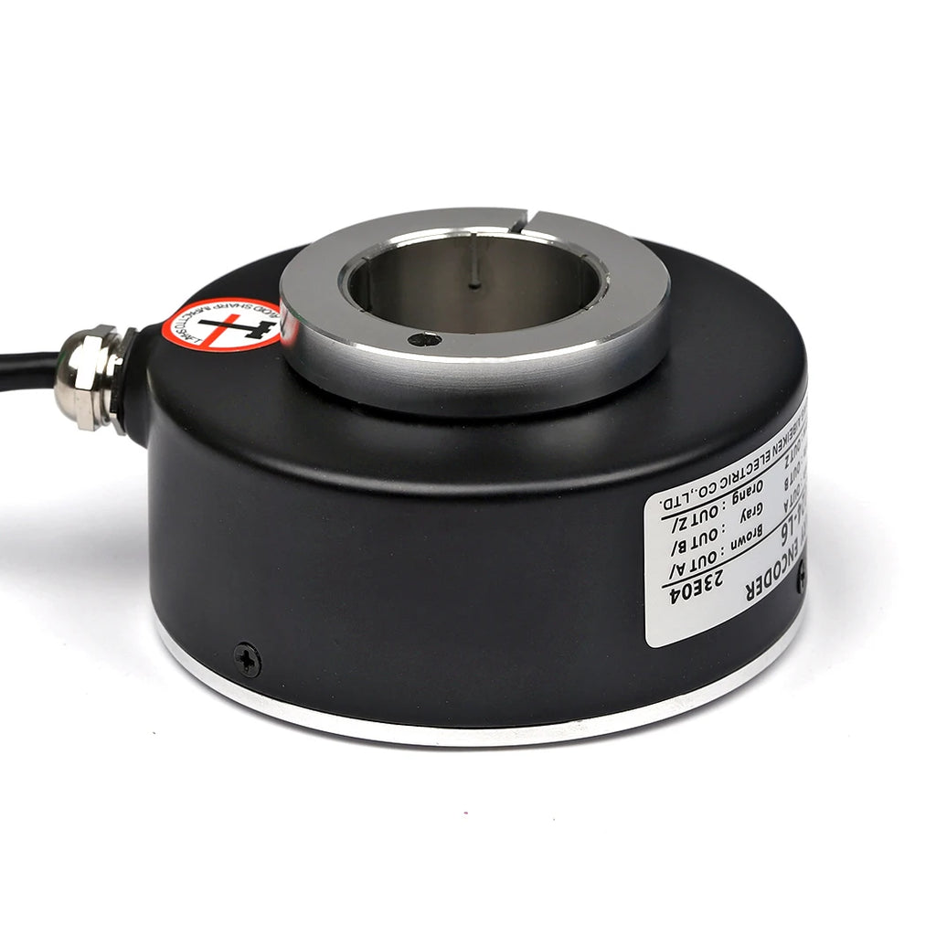 ABILKEEN Dia 80mm Photoelectricity Type Rotary Encoder with 20/22/25/28/30MM Through-Hole Shaft Rotary Encoder 10~2500 PPR