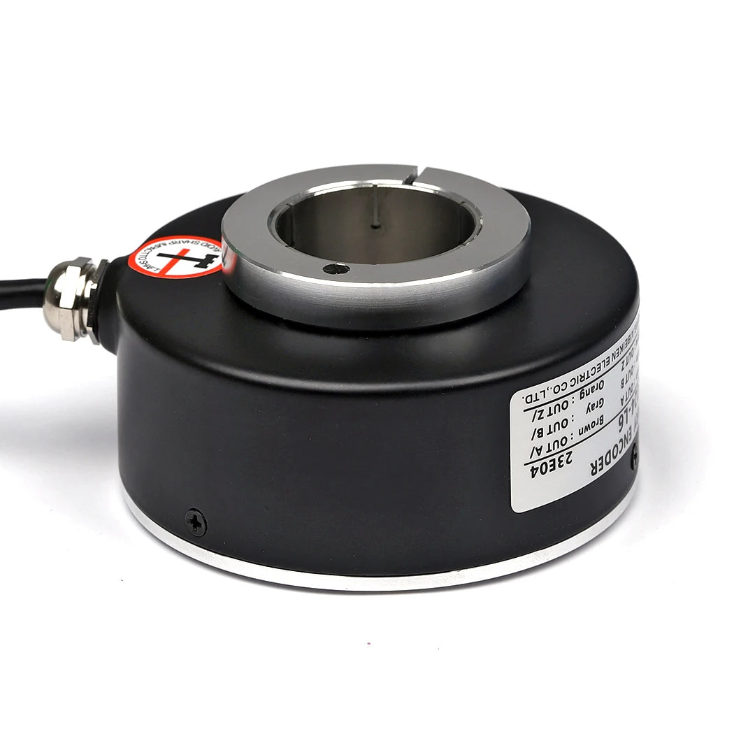 ABILKEEN Dia 80mm Photoelectricity Type Rotary Encoder with 20/22/25/28/30MM Through-Hole Shaft Rotary Encoder 10~2500 PPR