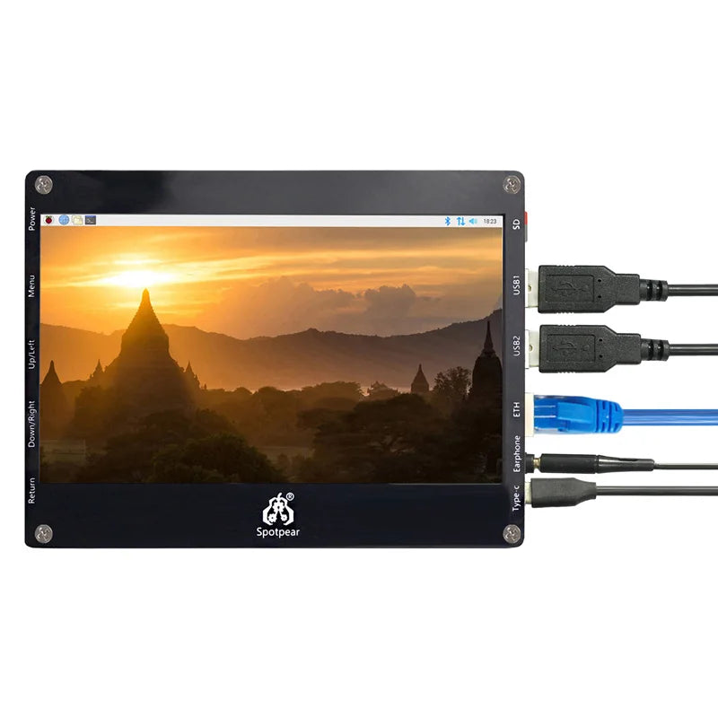 Raspberry Pi Zero 2W Customized 7inch LCD DIY Tablet Computer Touch Screen Display RJ45 USB HUB
