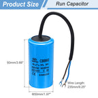 1/2Set CBB60 25-70uF Running Capacitor AC 450V 2 Wires 50/60Hz for Air Compressor Motor Washing Machine Refrigerator Motor Start