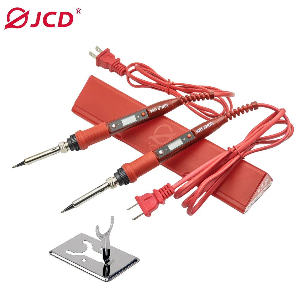 JCD 908S Electric Soldering Iron Kit Set 220V 110V 80W LCD Display Adjustable Temperature Home Handmade DIY Welding Repair Tools