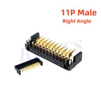 5 20Pcs Blade Male Battery Connector 2.0 MM Pitch 3 4 5 6 7 8 9 10 11 12 Position Right Angle Through Holes Straight PCB Header