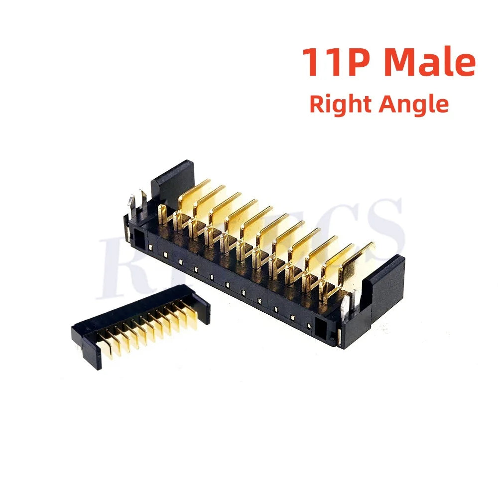 5 20Pcs Blade Male Battery Connector 2.0 MM Pitch 3 4 5 6 7 8 9 10 11 12 Position Right Angle Through Holes Straight PCB Header