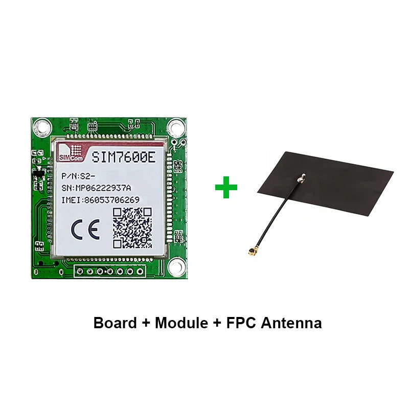SIM7600E SIM7600G SIM7600SA Development Core Board SIMCOM 4G LTE CAT1 Module Support GNSS 4G Modem With Antenna Breakout Kit