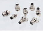 CAZN M8 Welding Panel Connector Male Female Back Mount Socket SMD 3 4 5 6 8 Core Angle Pin Male and Female Socket