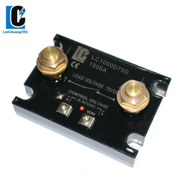 DC Control DC Solid State Relay 500A 1000A With heat sink raditor SSR DC Relay