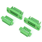 5sets 3.81mm Terminal Block Through-wall Welding-free Plug-in Type 2P/3P/4P/5P/6P/8P/10P/12P/16P 3.81mm with Flange Fixed Panel