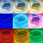 2835 LED Strip 120LEDs/m DC12V 24V Home Lamp Strip Decor Red Ice Blue Green Yellow Pink 2835 Flexible And Cuttable Soft Lamp Bar