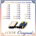10pcs smd 6035 quartz resonator Crystal new 8M 10M 12M 13M 14.318M 16M 20M 24M 25M 26M 27M 30M 32M 36M 39M 40M 48M 50M MHZ