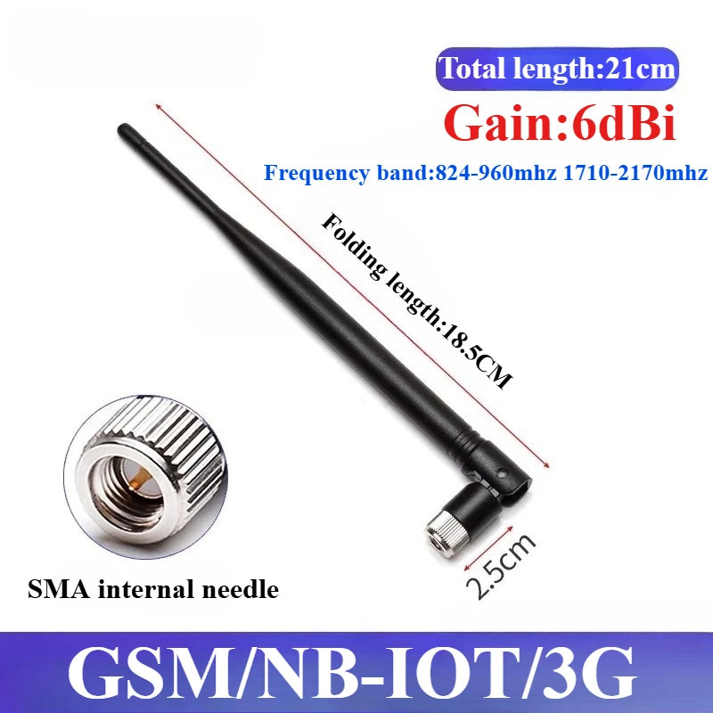 1Pcs 868MHz 915MHz Antenna 3dBi-10dBi SMA Male Head GSM/GPRS/2G/3G Antenna Waterproof Rubber Rod Antenna
