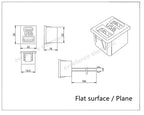Double Layer USB Socket Type-C Female + USB A Female Charging Power Socket with JST SM Connector Wire for LED Light Power Supply