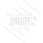 WE DO HEATSINK 50x25x10mm Heatsink Aluminum Black Anodize Heat Sink Cooler With Blue Thermal Pad